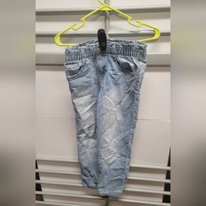 Cat & Jack Light Blue Paperbag Waist Jeans